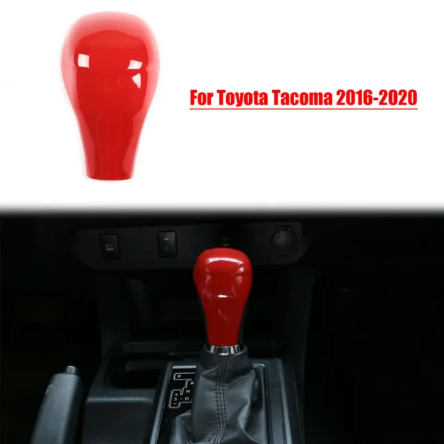 Pomello del cambio rosso ABS Shifter Cover Trim per Toyota Tacoma 2016-2020