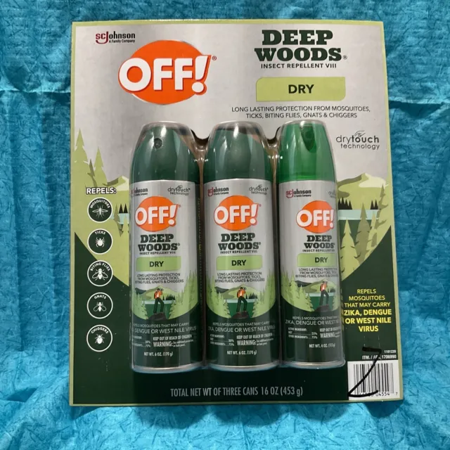 ✳️ OFF! Deep Woods Dry Insect Repellent Set /3 pack Mosquito Insect Repellant ✳️