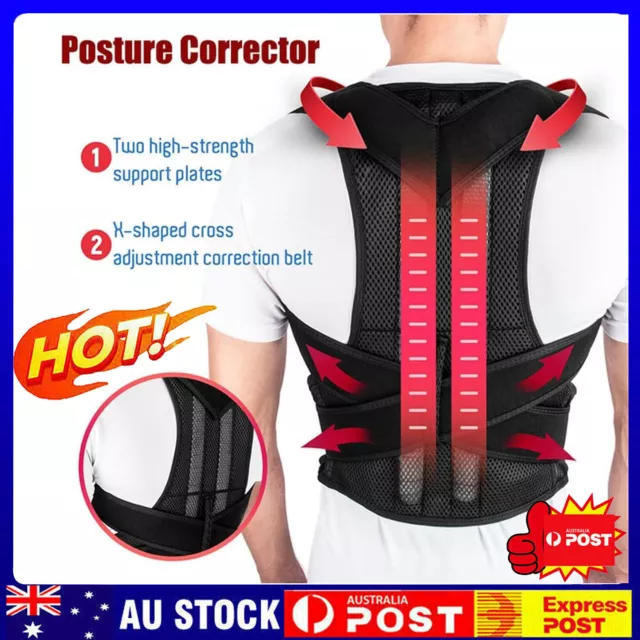 Back Posture Corrector Magnetic Shoulder Support Brace Belt Therapy Men Women AS