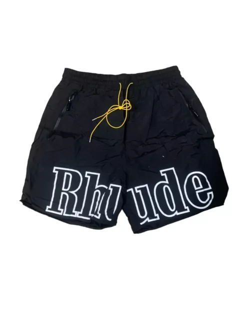 Rhude Logo Black Shorts