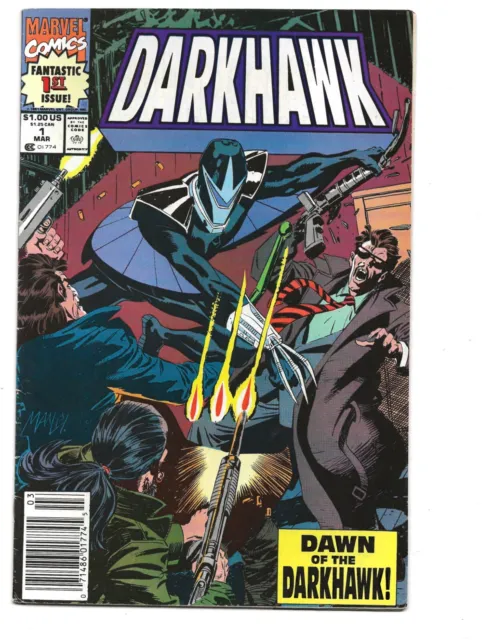 DARKHAWK #1 MARVEL COMIC NEWSSTAND VARIANT 1991 1ST APP. Annual 1 Lot 2