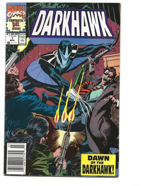 DARKHAWK #1 MARVEL COMIC NEWSSTAND VARIANT 1991 1ST APP. Annual 1 Lot 2