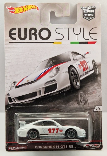 Hot Wheels Porsche 911 GT3 RS in weiß 2016 Euro Style Autokultur mit echten Fahrern