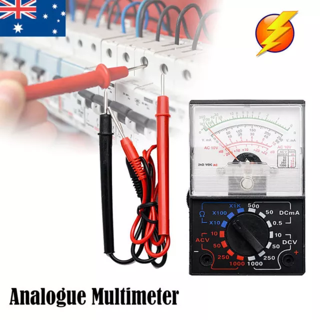 YX 1000A Analogue Multimeter Voltimeter Electrical Analog Tester Meter AC DC AU