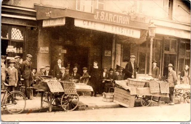 S12317 cpa 23 Felletin - Café J. Sarciron " Carte Photo "