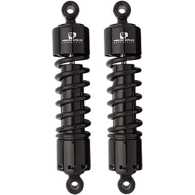 Progressive 412 Black 11" Standard Rear Shocks for 91-17 Harley Dyna FXDB FXDL