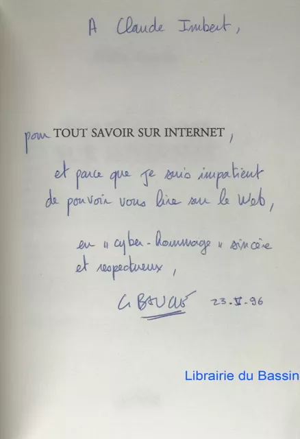 Tout savoir sur Internet Gilles Bauche 1996 Envoi 2