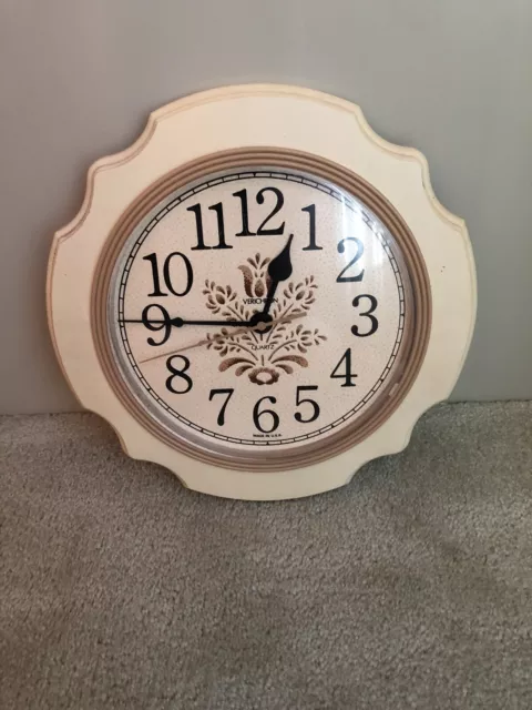 Vintage Verichron Quartz Wall Clock