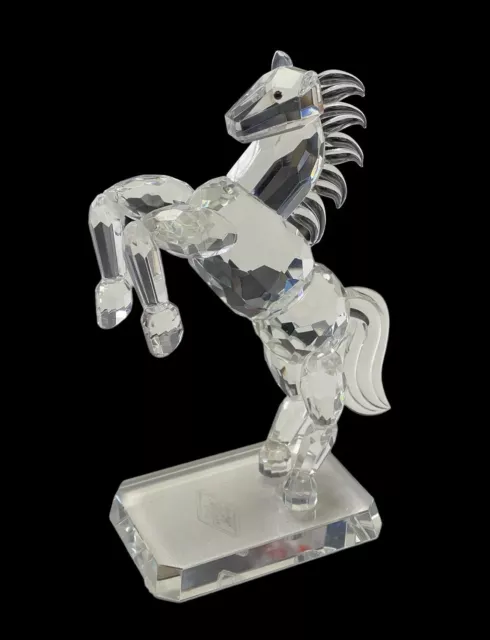 Shannon Crystal Glass Stallion Horse Figurine. Approx 7.5” Tall