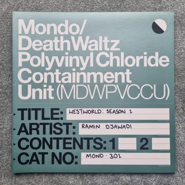 MONDO DEATH WALTZ TEST PRESSING WESTWORLD SEASON 1: RAMON DJAWADI Vinyl Hbo