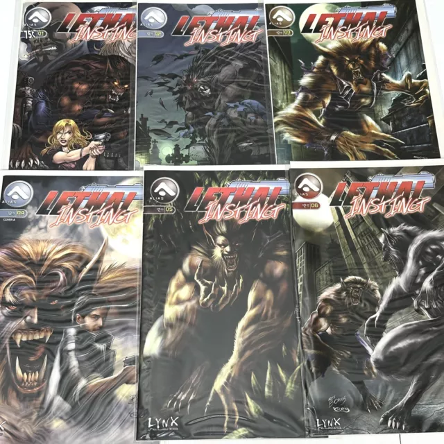 Lethal Instinct Alias Comics Lot 6 Issues 1-6 Full Run Complete Series VF/NM