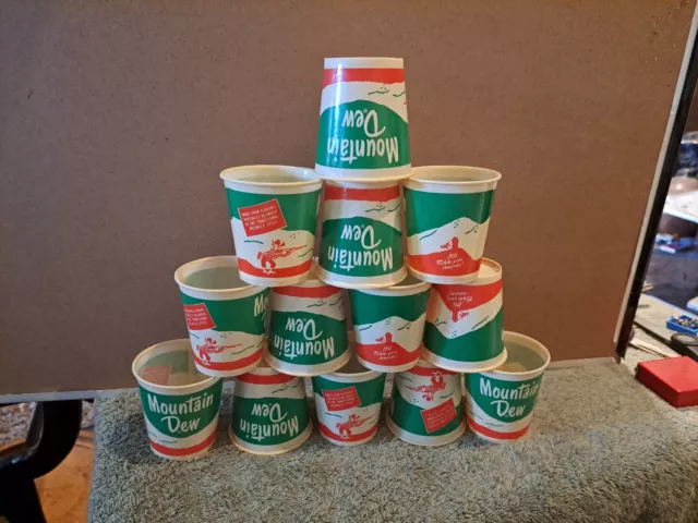 (13) SUPER RARE VINTAGE MOUNTAIN DEW NO. 47 CUPS LILY-TULIP 1960's