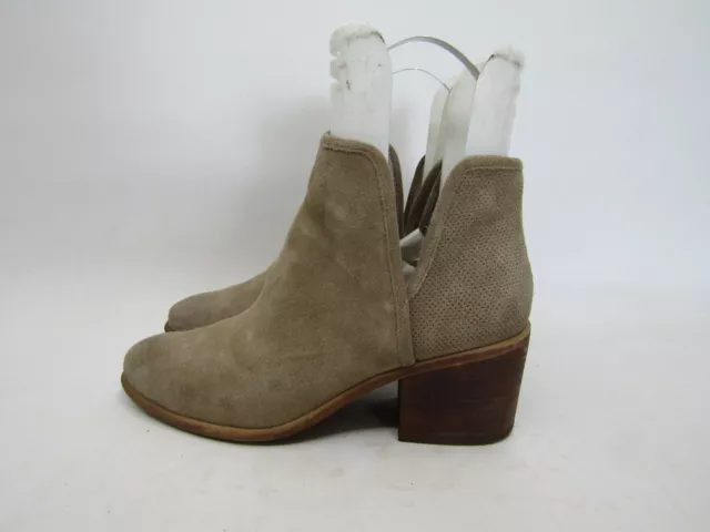 Hinge Womens Size 9.5 M Brown Suede Ankle Fashion Boots Bootie