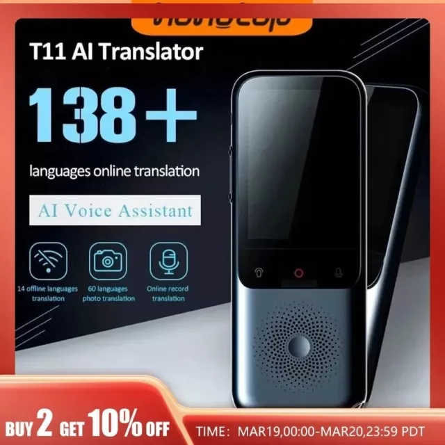 Smart Voice Translator 1500mA 138 Languages 2