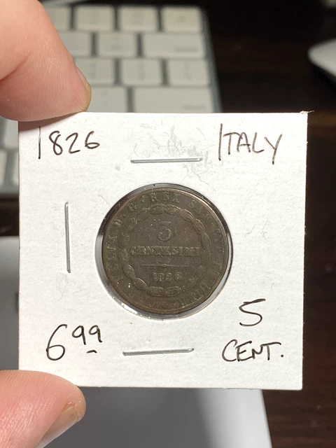 1826 Italy 5 Centesimi