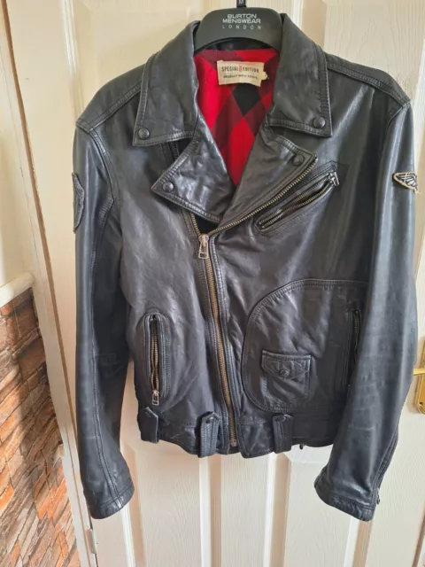 Vintage Levi’s Leather Biker Asymmetrical Jacket Special Edition Terminator