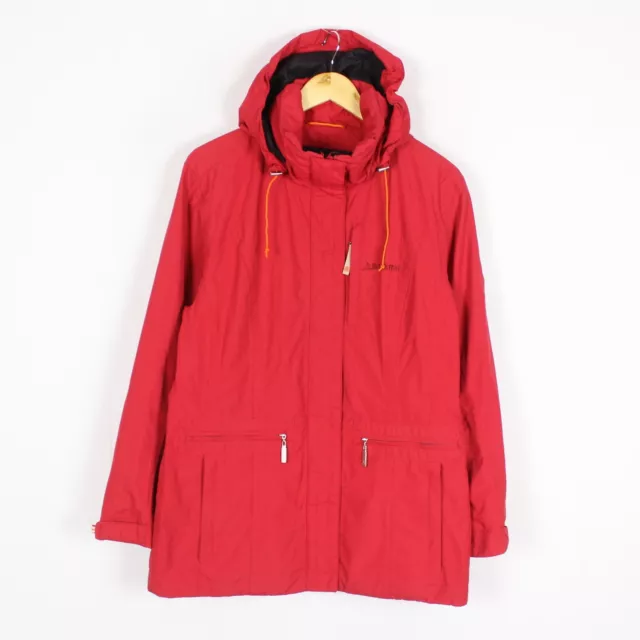 Schoffel Venturi Femme Taille Veste UK14 L à Capuche Rouge Polyester Zippé s9514