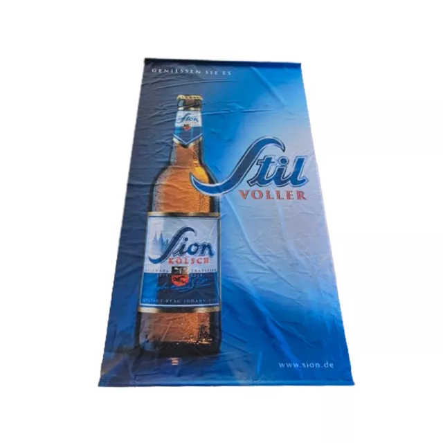 Sion Kölsch Bier Banner Flagge Fahne Werbebanner 150x80 cm Deko Pils Werbung