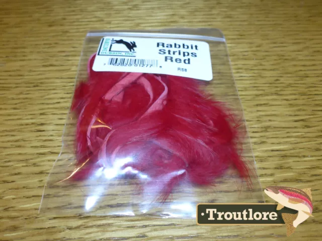 Red Rabbit Zonker Strips Hareline Dubbin New Fly Tying Materials