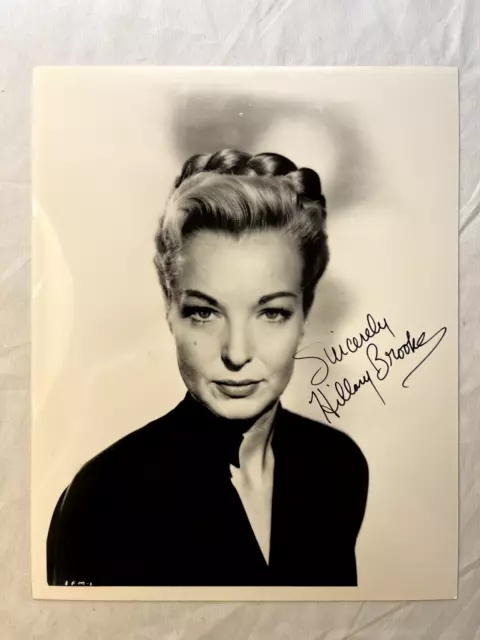 VINTAGE Hillary Brooke Autographed Photo RARE! B&W Great Condition!