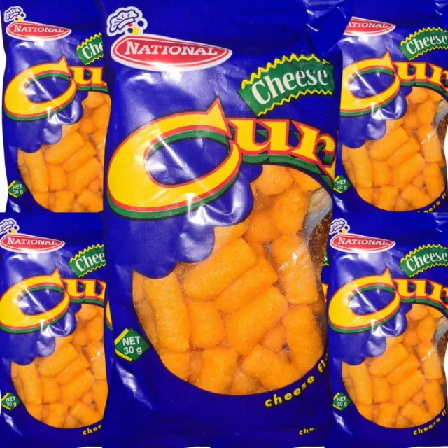 National Cheese Curls, 30g (Pack of 20) | Jamaican Cheese Trix | Crunchy