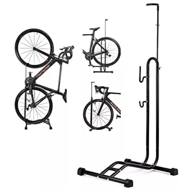 Bike Stand Bicycle Rack Steel Holder Floor Parking Storage Stand Bicycle Support