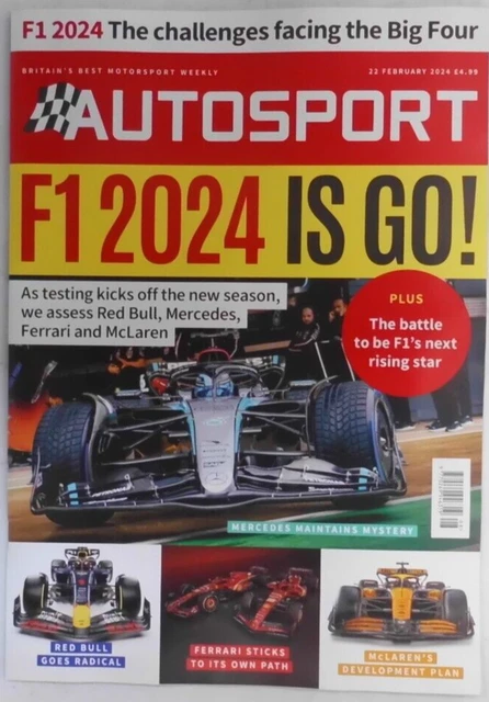 AUTOSPORT MAGAZINE 22ND Feb 2024 F1 2024 is GO! Testing starts