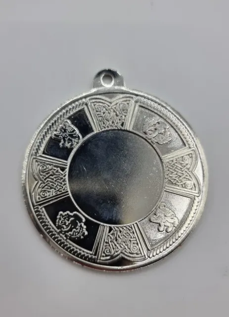 Silver Blank Medals Engravings Metal  16 Cm Diameter