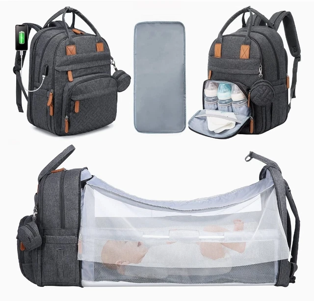Diaper Bag Backpack - Large Travel Diaper Bags for Baby Girl & Boy - Portable Ch