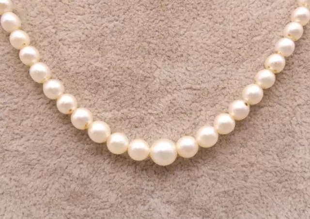 Halskette Collier Silber 835 wunderschön aus den 60iger Jahren Perlenkette