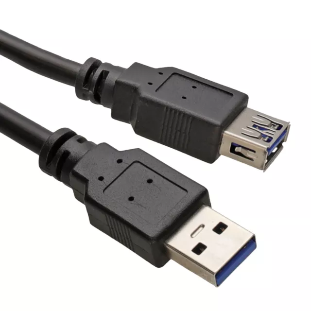 5m USB 3.0 SuperSpeed Tipo A Extensión Macho a Mujer NEGRO