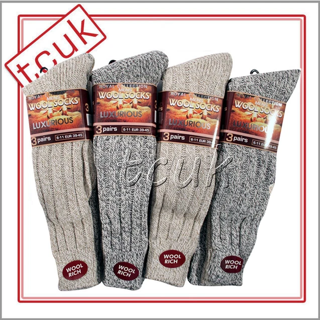 12 Paires De Chaussettes Thermiques Marche Hiver Chaud Épais Et Riche Bottes De Sport Randonnée