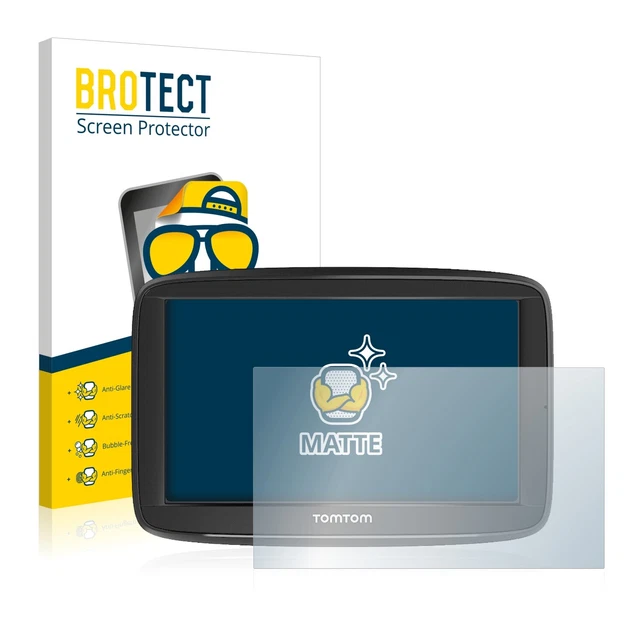 2x Antiriflesso Pellicola Protettiva Opaca per TomTom Via 52 Protezione Proteggi