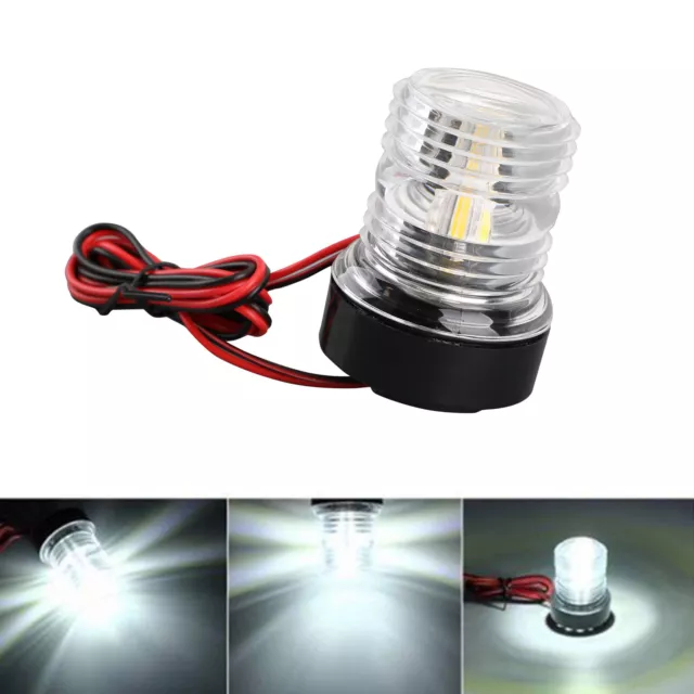 12V LED Navigation Signal Light Anchor Vessel Round Lamp For Marine Boat Yacht