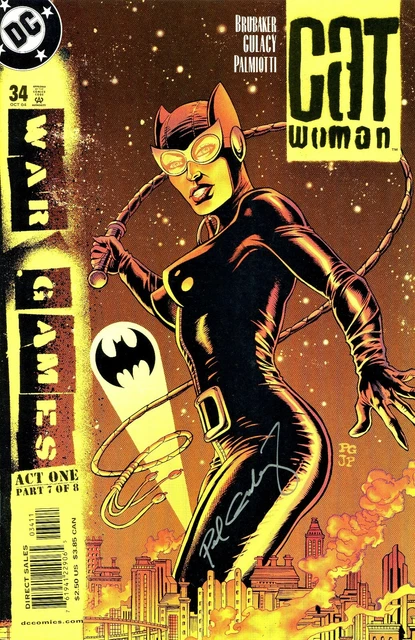 Catwoman #34 War Games Signed By Artist Paul Gulacy