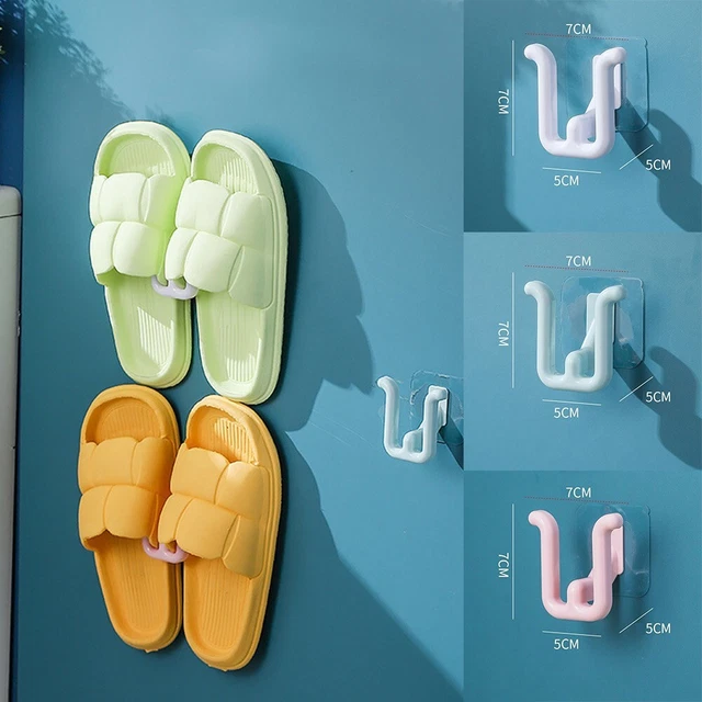 Zapatillas de gancho de alta calidad estante de drenaje flexible hogar hogar zapato limpio