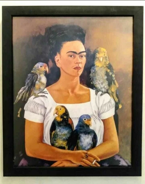 FRIDA KAHLO YO y mis loros _ ( Moi et mes perroquets) lithographie sans ...