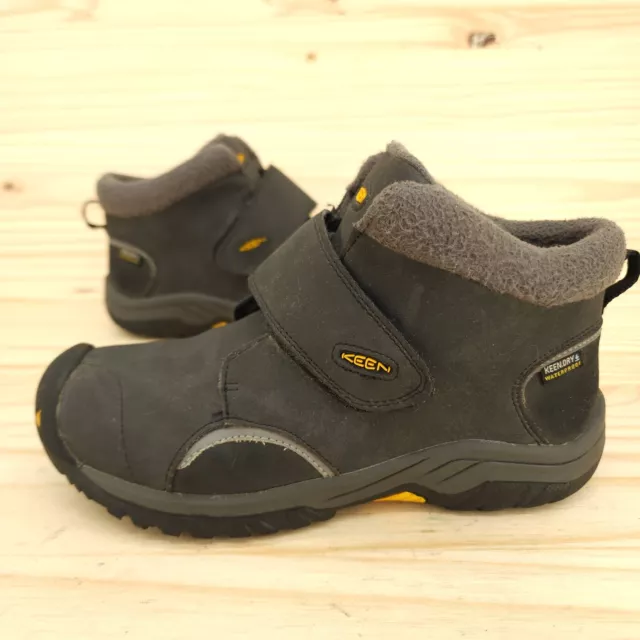 Keen Kootenay Kids Waterproof Boots Sz 3 Gray Hiking Outdoor Boys Shoe NO INSOLE