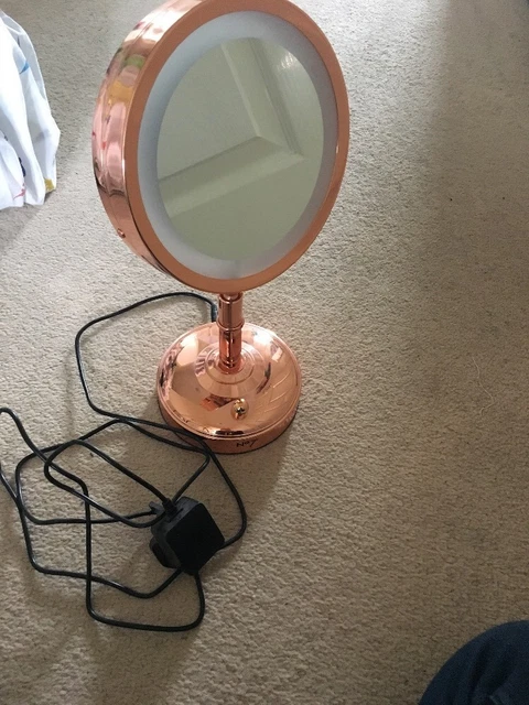 ROSE GOLD NO7 Illuminate Dressing Table Mirror Make Up Mirror 10.00 -  PicClick UK