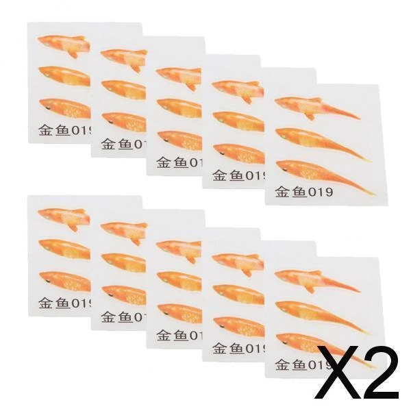 2X 10Set 3D Simulation Harz Malerei Kunst  Aufkleber Dekorativ D