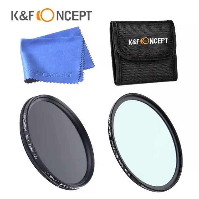 K&F Concept Filter 49/52/55/58/62/67/77/82mm HD UV MCUV Neutral Density ND 2-400