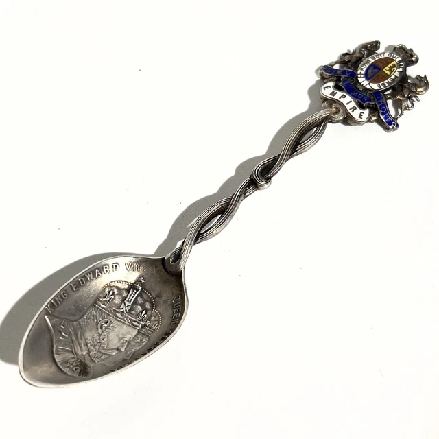 Cuillère Ancienne En Argent Massif De Russie - Pièce Vintage, Ref 93386, Occasion De Collection