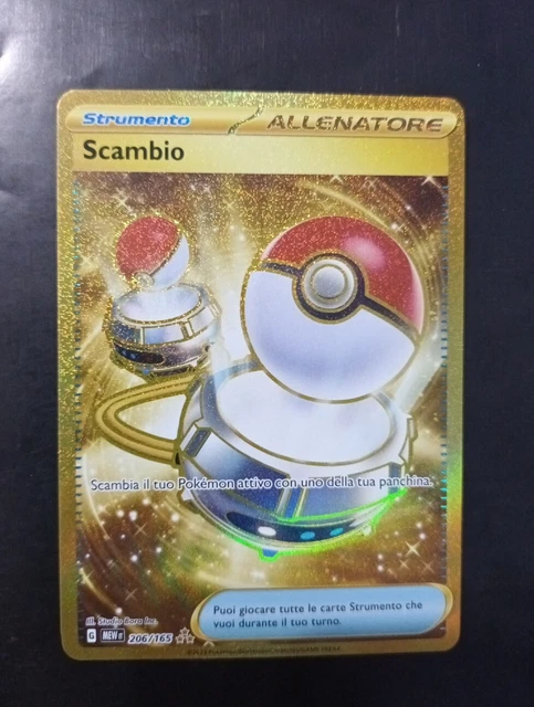CARTE POKEMON 206/165 Scambio Gold Set 151 Carta Holo Rara Segreta Ita ...