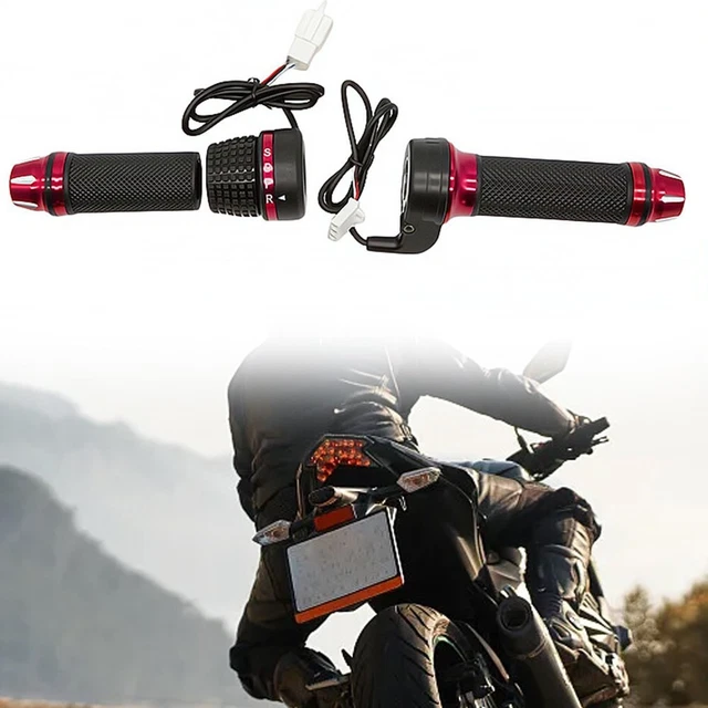 Poignée D'accélérateur Twist Pour Vélo électrique Et Scooter - Diamètre Guidon 22,5 Mm, Grip Confortable