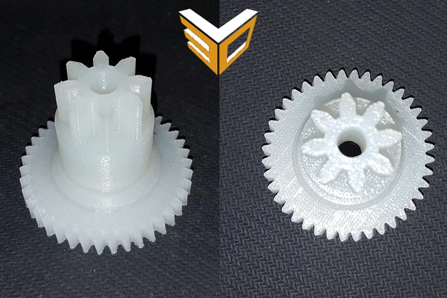 Ingranaggio in nylon compatibile per motore affettatrice compatibile con Durken AFF.19 Mod. 10-196/CN