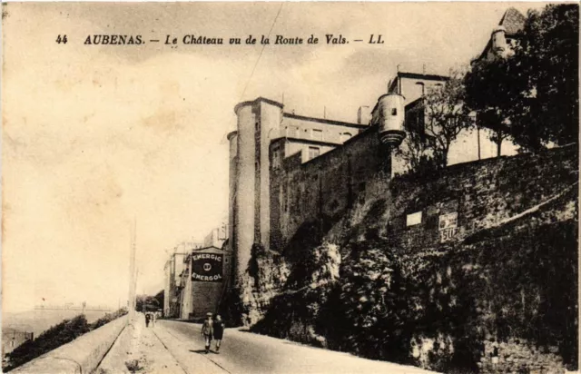 CPA AK AUBENAS - Le Chateau vu de la Route de VALS (484571)