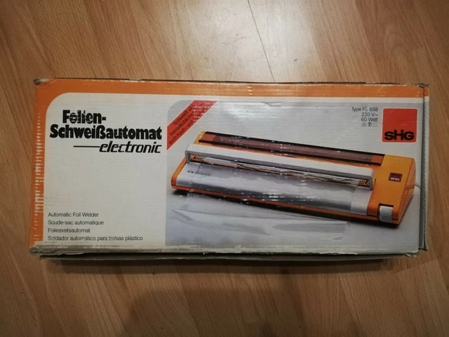 Retro Folienschweiß- Automat SHG/658 / mit OVP und Anleitung voll funktionsfähig 2