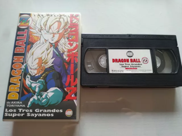 Dragon Ball Tres Grandes Super Sayanos Akira Toriyama VHS Cinta Tape Español 3T
