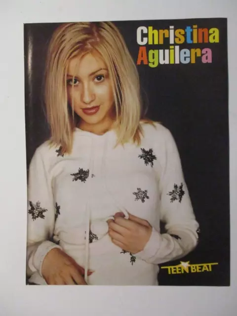 Young Christina Aguilera Photo Pin Up Teen Beat Magazine Picture Clipping L1