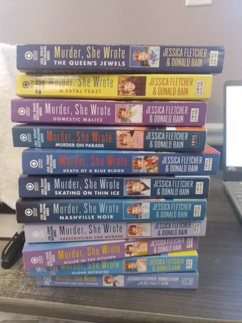 MURDER SHE WROTE Lot Of 11 PB Books Jessica Fletcher and Donald Bain